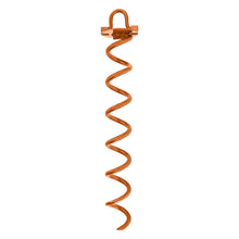 Load image into Gallery viewer, Ground Anchor Screw In Set of 4 - Orange 16in Spiral Tie Down Stakes
