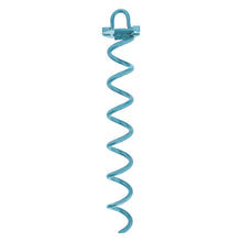 Load image into Gallery viewer, Ground Anchor Screw In Set of 4 - Sky Blue 16in Spiral Tie Down Stakes
